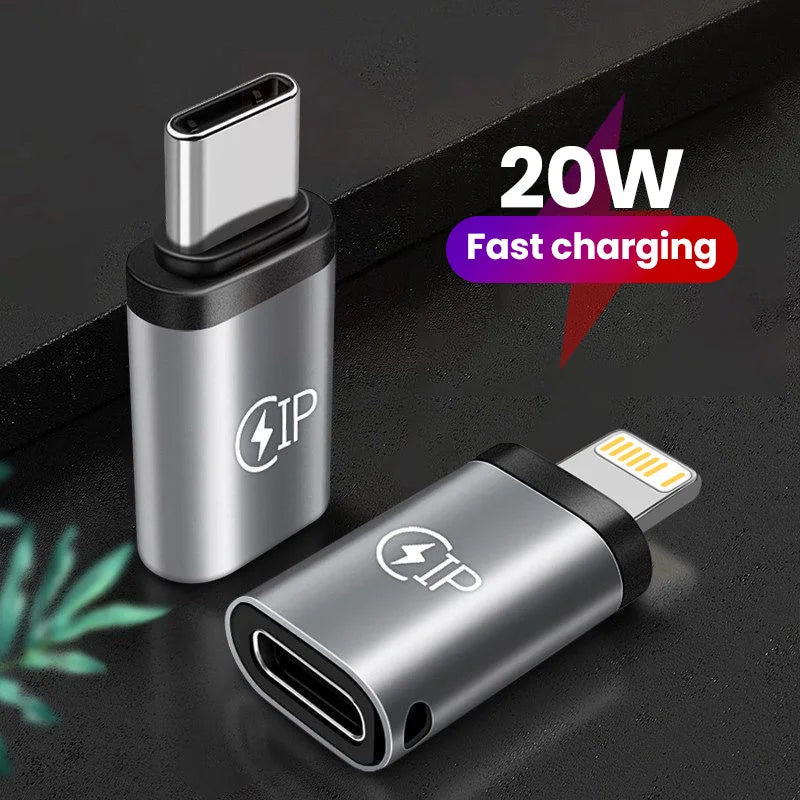 USB Cable Converter Lightning To USB C Adapter 20W.