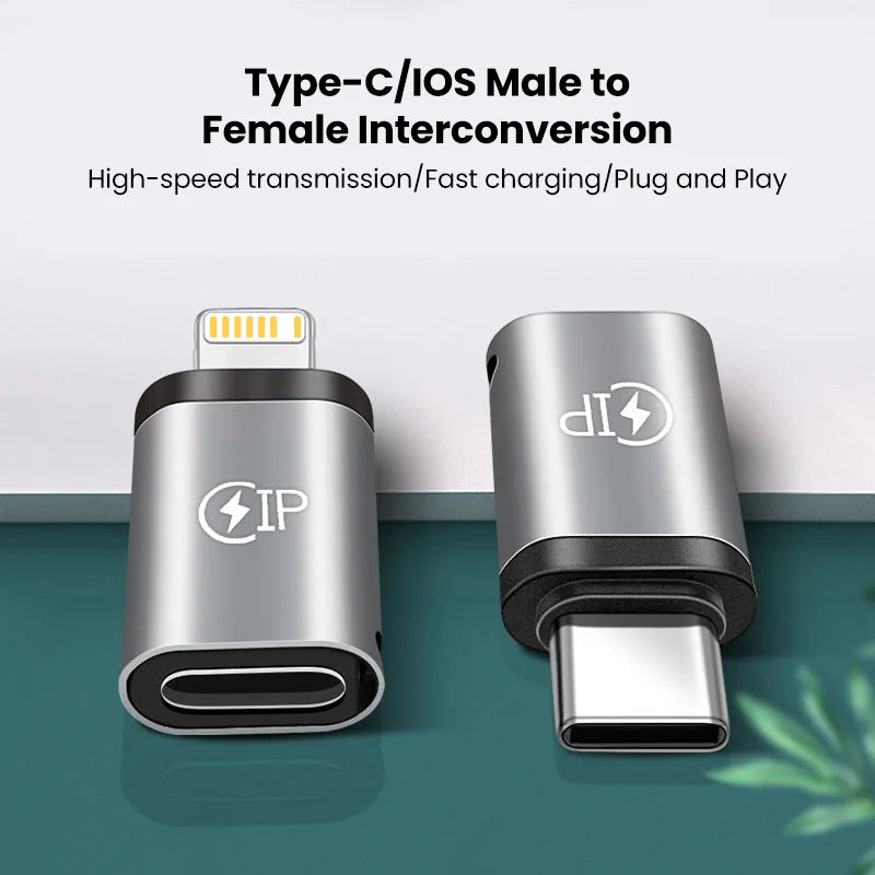 USB Cable Converter Lightning To USB C Adapter 20W.