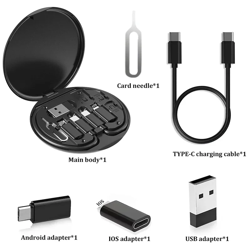 Multi USB Type C to C 60W Charging Adapter Cable Kit USB C