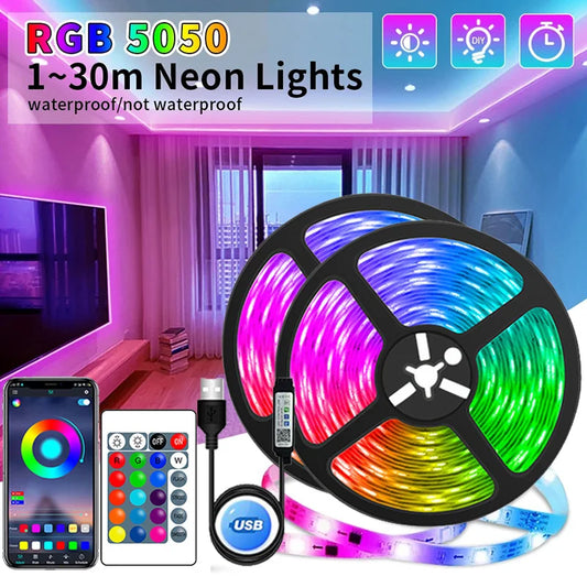 USB LED Strip Lights APP Control Color for Room Decoration TV Backlight Diode