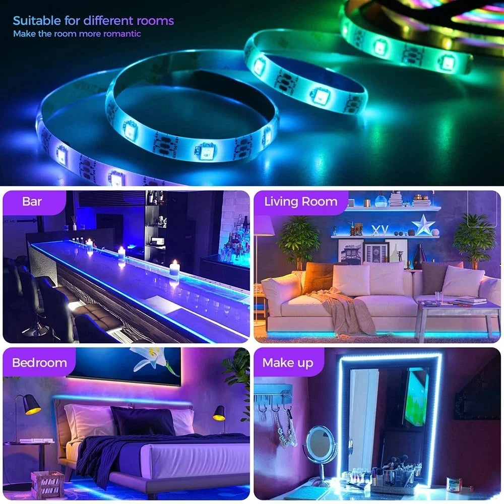 LED Strip Bluetooth Tape Decor for TV backlight Neon LED Lighting.