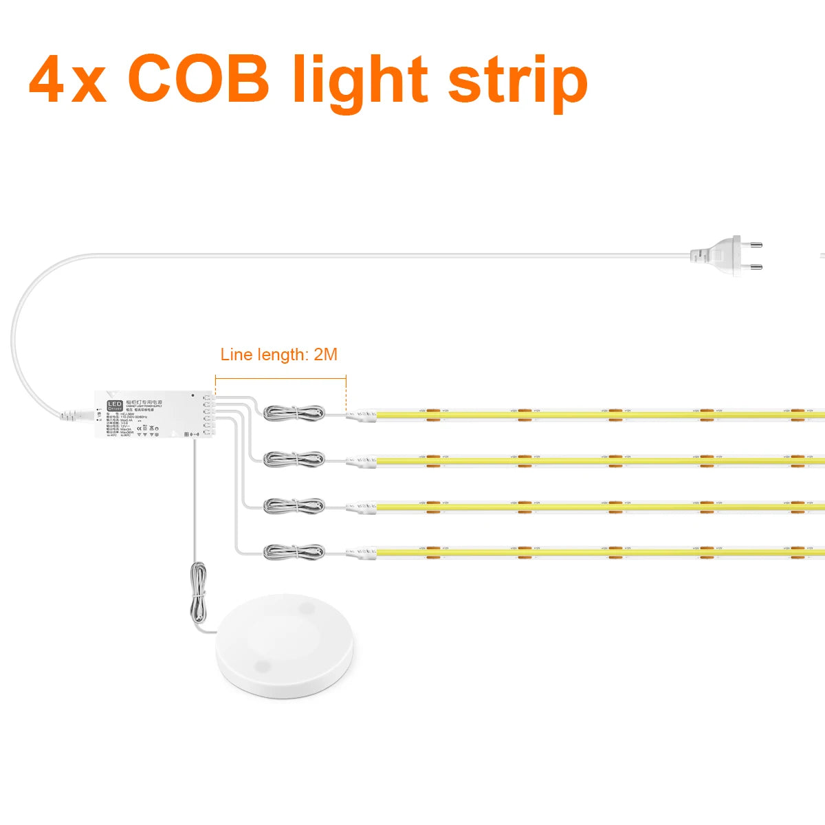 LED Strip Light Bookcase Wardrobe Closet Lamp.