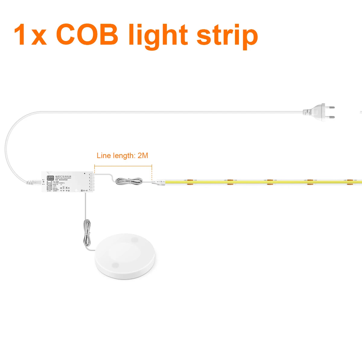 LED Strip Light Bookcase Wardrobe Closet Lamp.