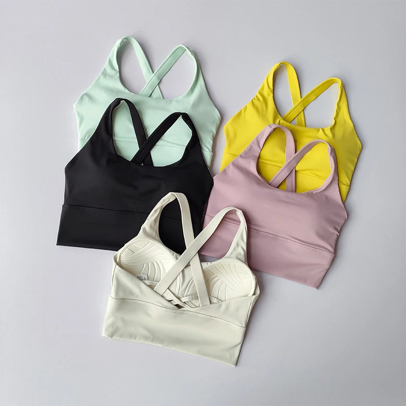 High-intensity Professional Shock-proof Huddle Running Bra Summer Cloth.