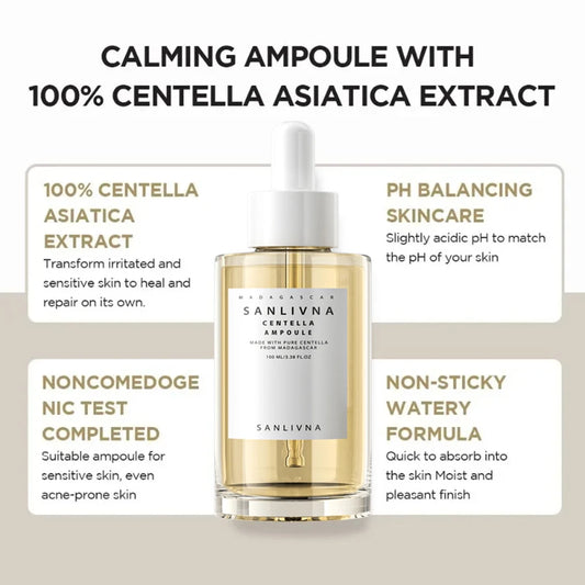Madagascar Centella Asiatica Ampoule Facial Serum.
