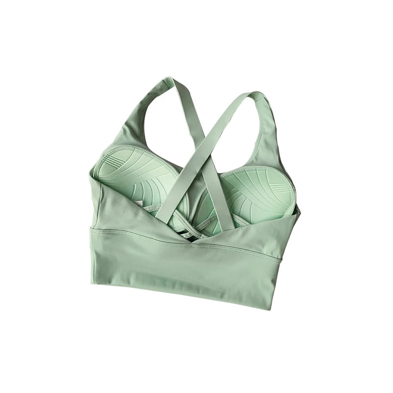 High-intensity Professional Shock-proof Huddle Running Bra Summer Cloth.