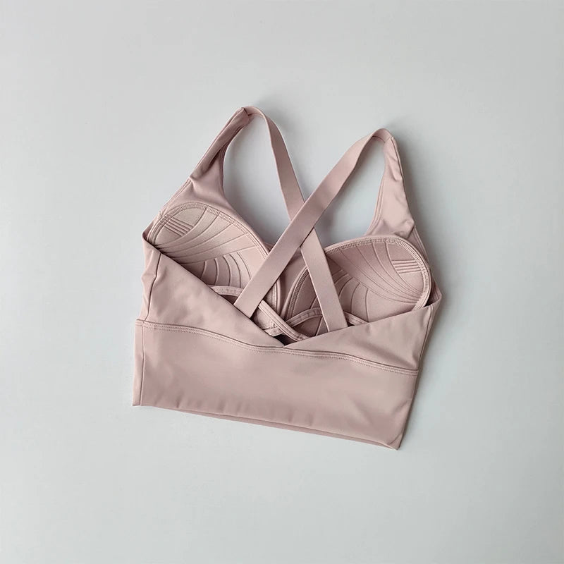 High-intensity Professional Shock-proof Huddle Running Bra Summer Cloth.