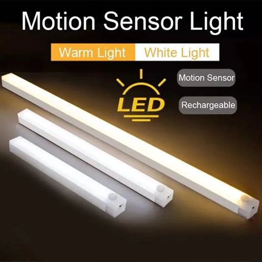 LED Bar Lights Type C Rechargeable Motion Sensor for Kitchen Room