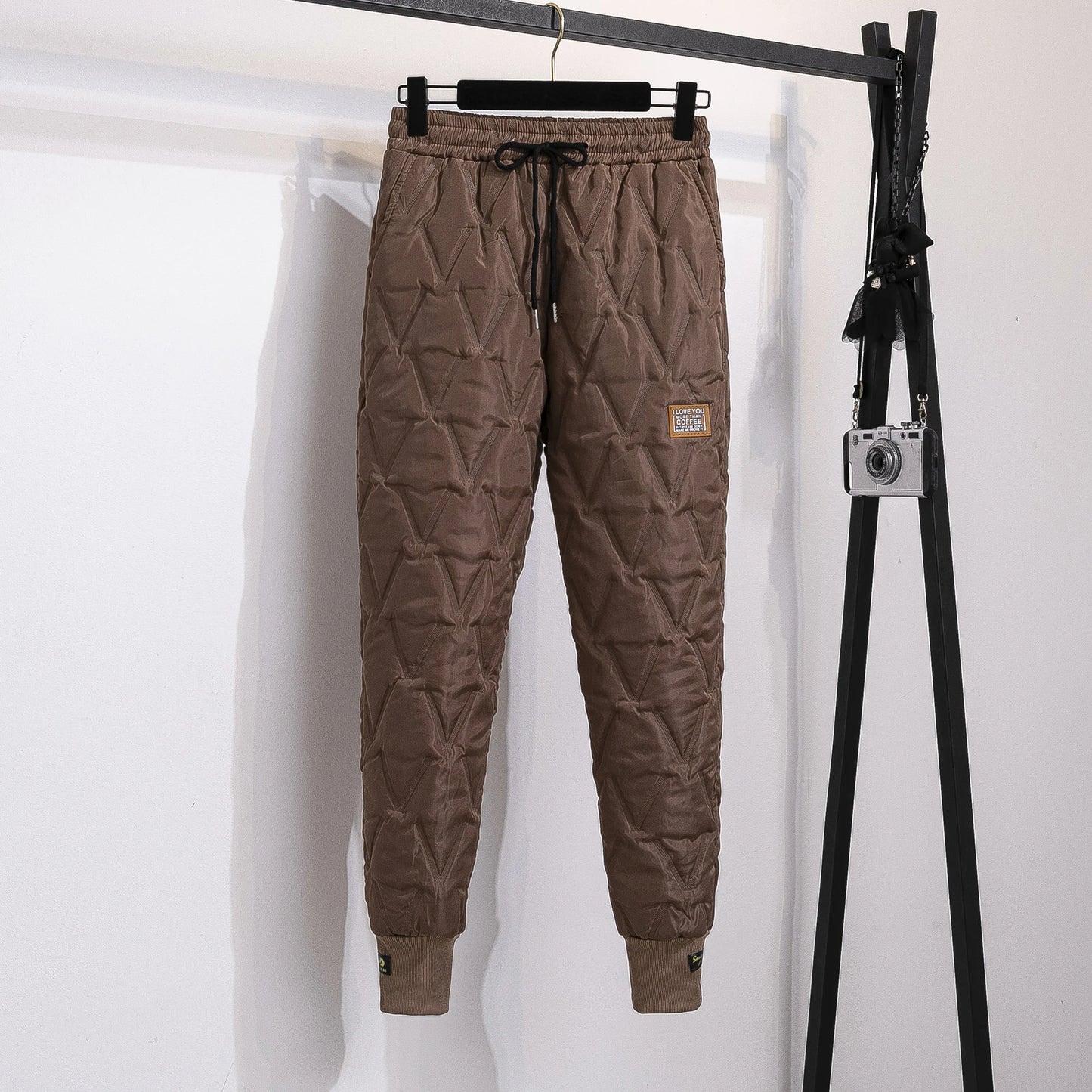 Autumn Winter Down Cotton Pants for Women.
