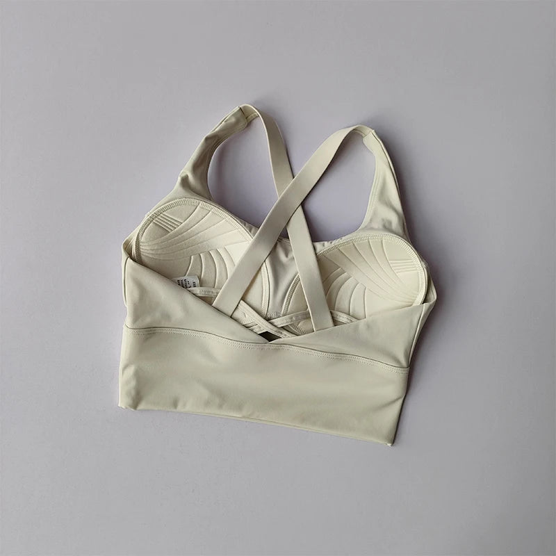 High-intensity Professional Shock-proof Huddle Running Bra Summer Cloth.