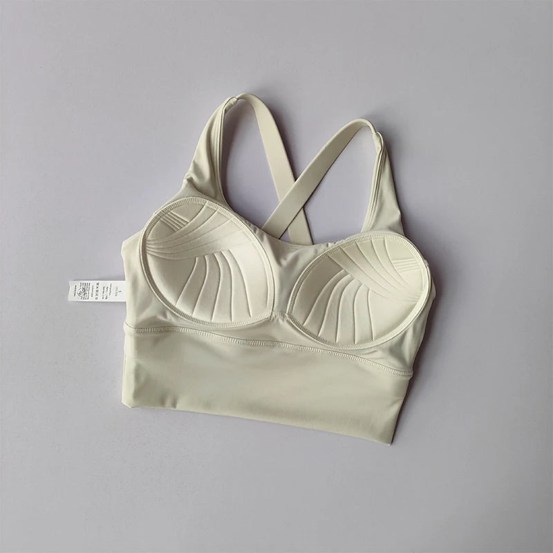 High-intensity Professional Shock-proof Huddle Running Bra Summer Cloth.