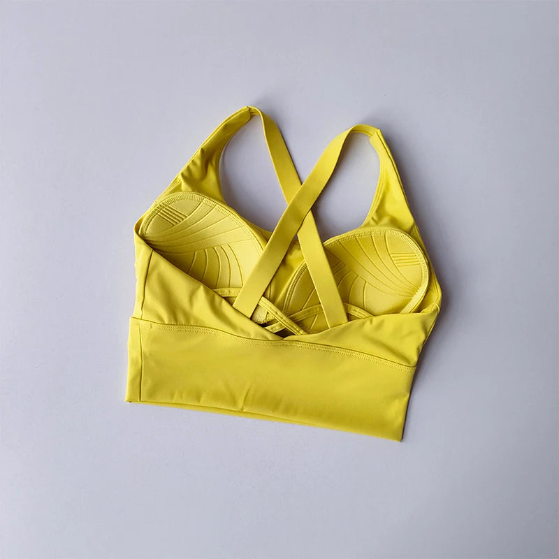 High-intensity Professional Shock-proof Huddle Running Bra Summer Cloth.