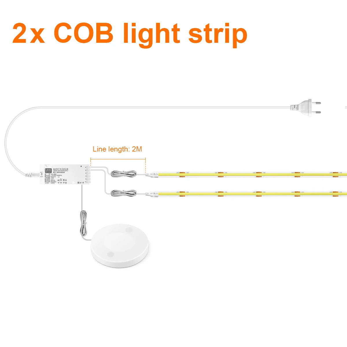 LED Strip Light Bookcase Wardrobe Closet Lamp.
