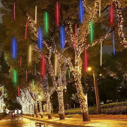 Waterproof LED Meteor Shower Rain Lights