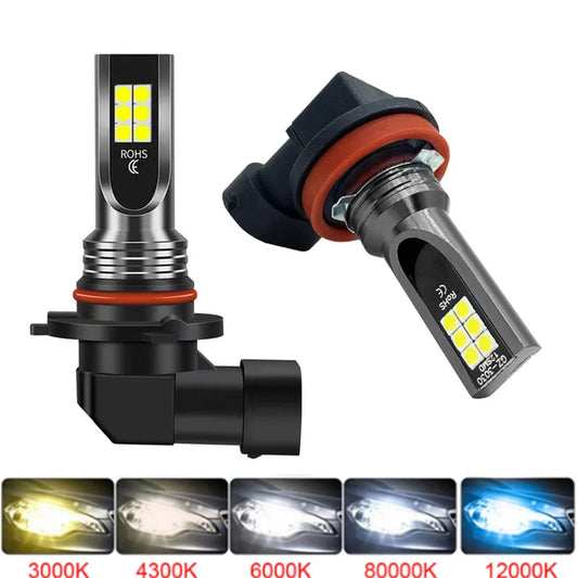 LED Bulb H16 JP 9005 HB3 9006 HB4 Led Lamp Super Bright Car Fog Lights Day Driving Running Light.