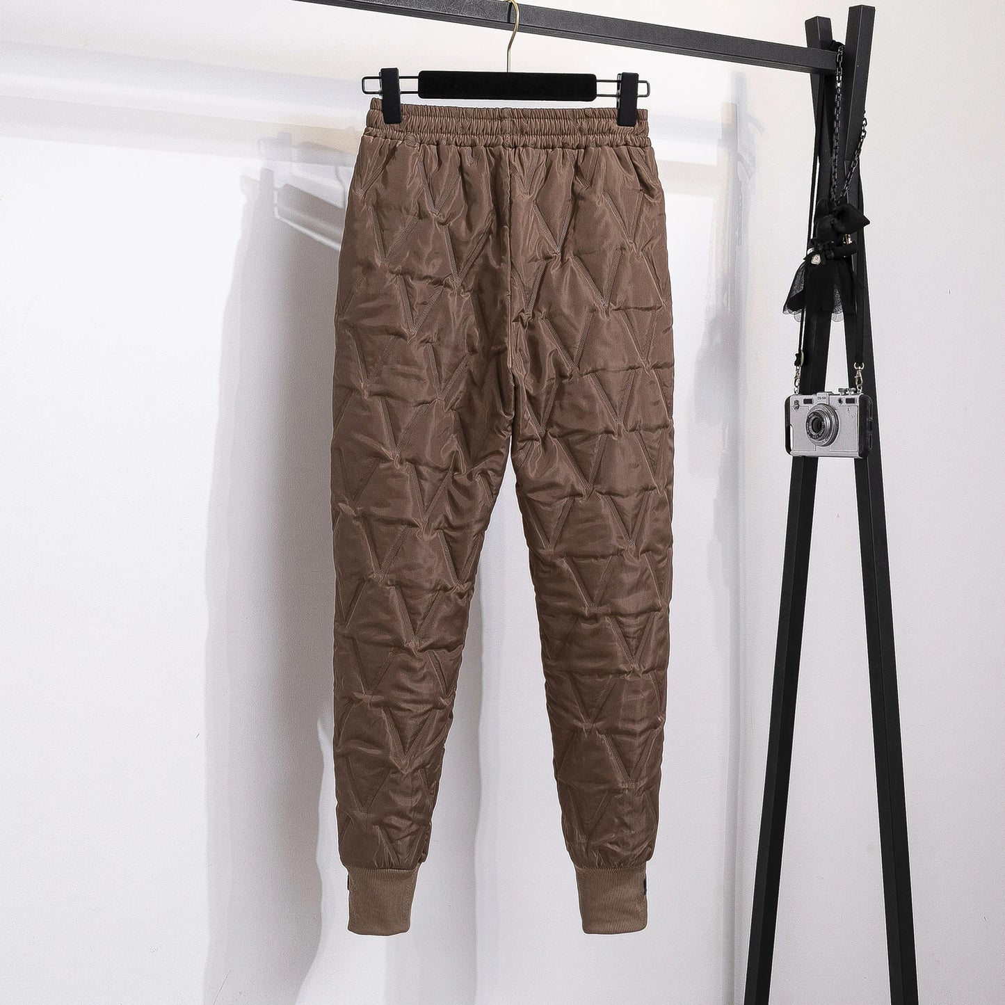 Autumn Winter Down Cotton Pants for Women.