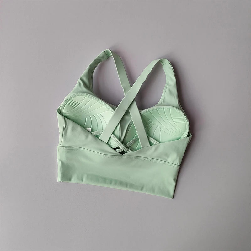 High-intensity Professional Shock-proof Huddle Running Bra Summer Cloth.