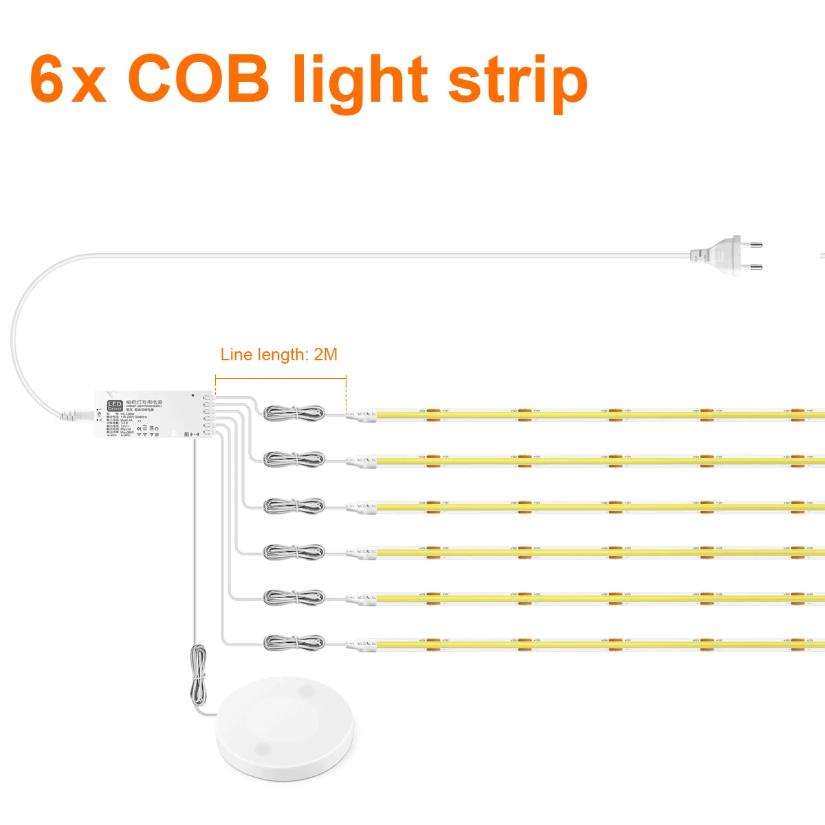 LED Strip Light Bookcase Wardrobe Closet Lamp.