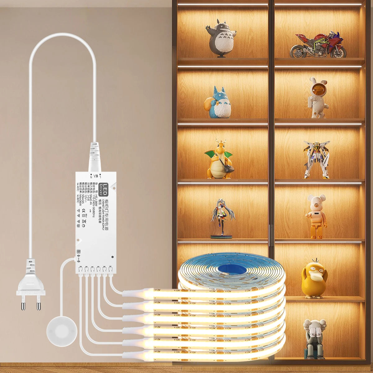 LED Strip Light Bookcase Wardrobe Closet Lamp.